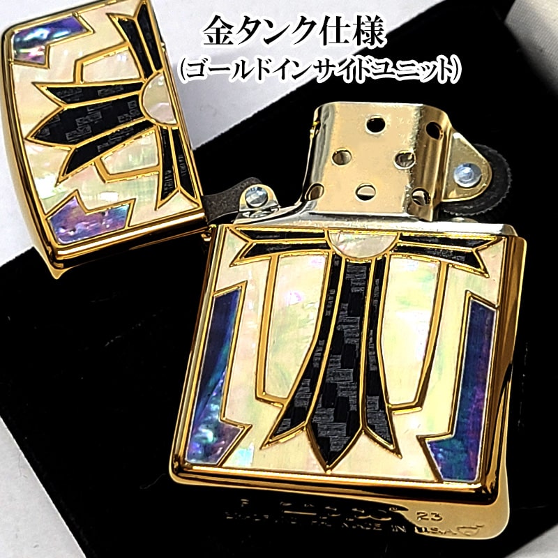 ZIPPO（ジッポー） 重厚アーマー 限定ニューグランドクロス ゴールド