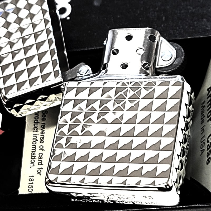 ZIPPO（ジッポー） アーマー ダイヤカット 彫刻 ジッポ ライター 4面 