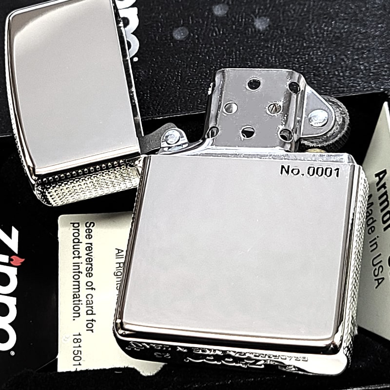 ZIPPO（ジッポー） アーマー シルバー 限定 レアナンバー No.0001