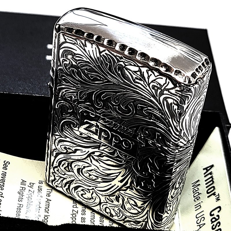 ZIPPO（ジッポー） アーマーアラベスク シルバー ジッポ ライター 彫刻