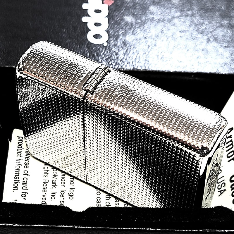 ZIPPO（ジッポー） ライター アーマー プラチナシルバー ジッポ ロゴ 5