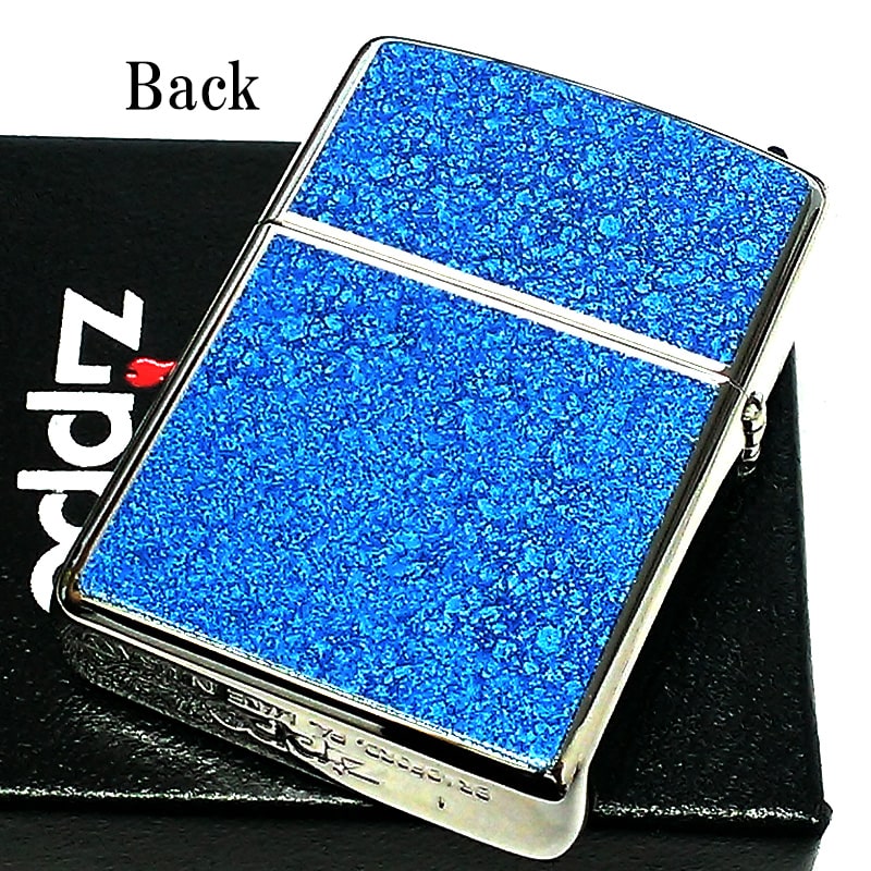 ZIPPO（ジッポー） アーマー ロゴデザイン ジッポ 青 Zippo Logo 両面