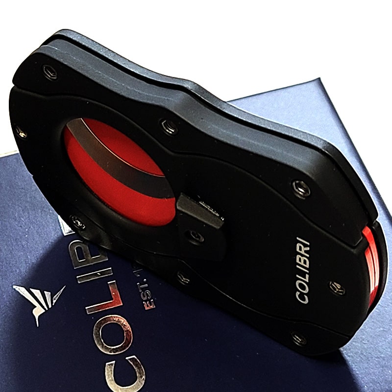シガーカッター Colibri 葉巻用 喫煙具 コリブリ ブラック×レッド 葉巻
