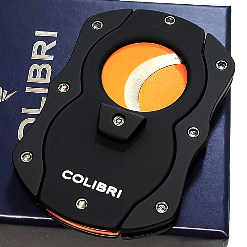 シガーカッター Colibri 葉巻用 喫煙具 コリブリ ブラック×オレンジ
