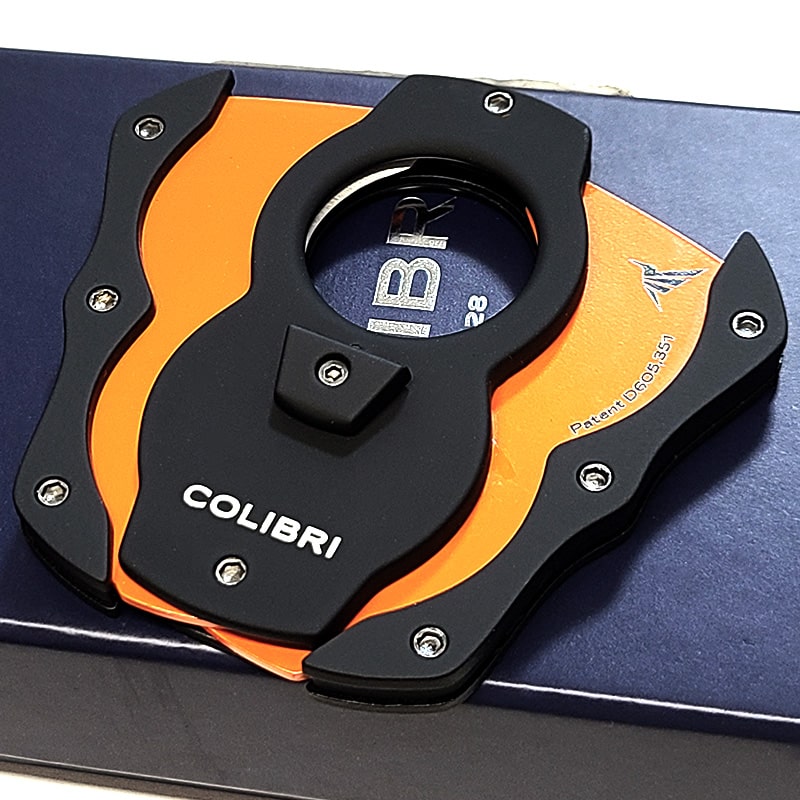シガーカッター Colibri 葉巻用 喫煙具 コリブリ ブラック×オレンジ