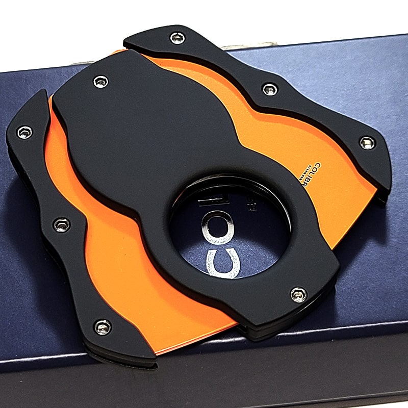 シガーカッター Colibri 葉巻用 喫煙具 コリブリ ブラック×オレンジ