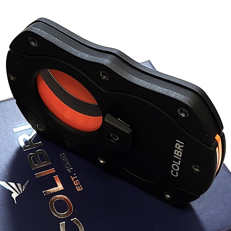 シガーカッター Colibri 葉巻用 喫煙具 コリブリ ブラック×オレンジ