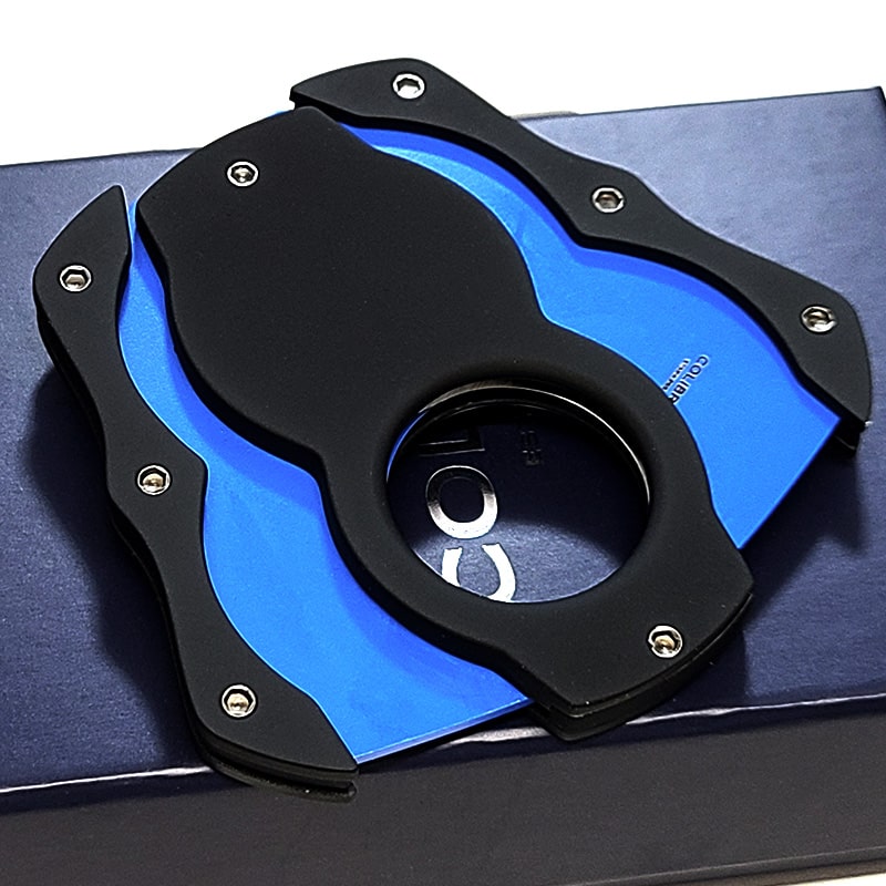 Colibri コリブリ 葉巻用灰皿 卓上ライターセット　シガーカッター シガーカッター 葉巻用 Colibri 喫煙具 黒青 コリブリ 葉巻カッター