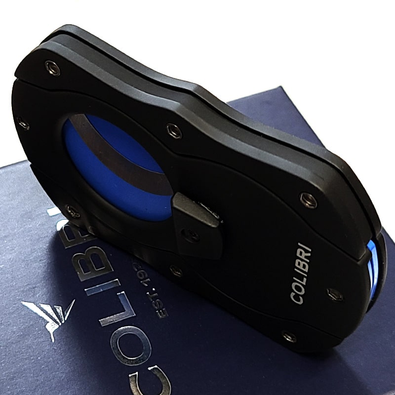 シガーカッター 葉巻用 Colibri 喫煙具 黒青 コリブリ 葉巻カッター