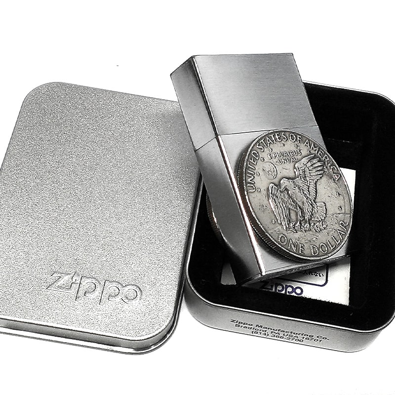 ZIPPO 1932レプリカ ワンダラー コイン 両面貼り レア 絶版 ジッポ ライター デッドストック 1ドル 硬貨 アメリカ 廃盤 珍しい