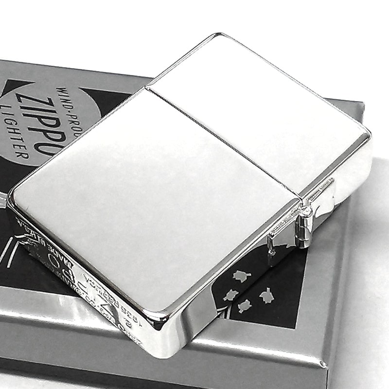 ZIPPO ライター 1935 復刻レプリカ 高純度銀メッキ 100ミクロン ミラー シルバー ジッポ 3バレル 銀 鏡面仕上げ 角型 :1935 -100micron-Mirror:Zippoタバコケース喫煙具のハヤミ 通販 