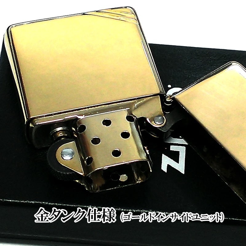 ZIPPO ライター 1937レプリカ ゴールド ジッポ フラットトップ ブラス