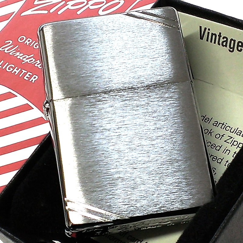 ZIPPO ライター 1937レプリカ フラットトップ シルバーサテン