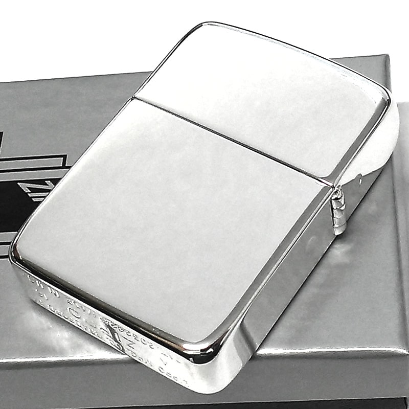 ZIPPO 1941 復刻 レプリカ 高純度銀メッキ 100ミクロン シルバー 鏡面仕上げ ジッポ ライター 無地 シンプル 4バレル 銀 丸型  おしゃれ