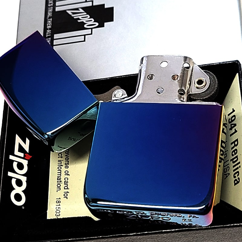 ZIPPO ライター 1点物 1941復刻モデル 廃盤 レインボー チタン