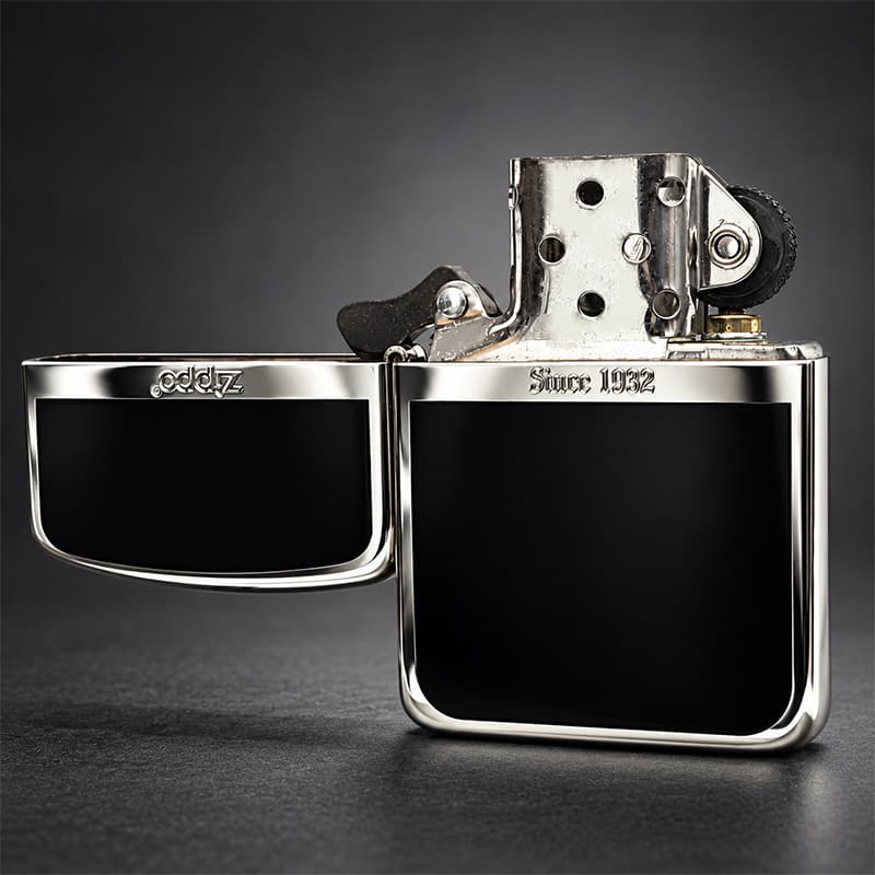 レプリカ ZIPPO ライター ジッポ 1941 復刻 シルバー＆ブラック 黒銀