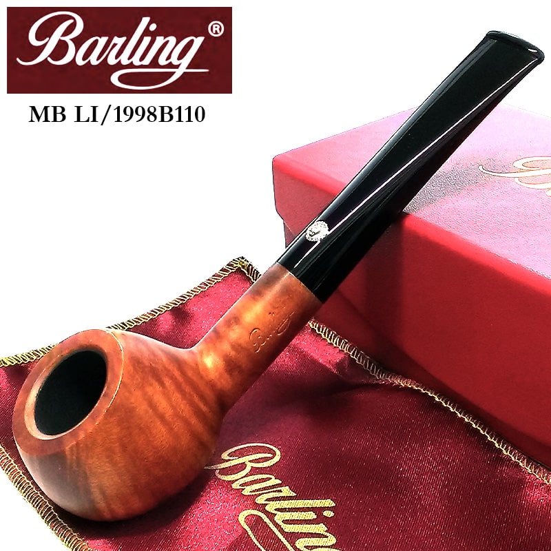 パイプ 喫煙具 Barling バーリング メリルボーン 天然木 純銀 スターリングシルバー ライトブラウン MARYLEBONE 高級 :1998B110:Zippoタバコケース喫煙具のハヤミ