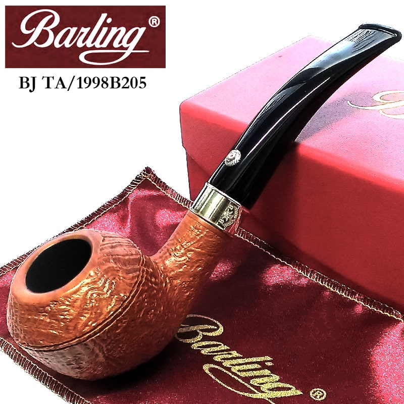 パイプ 喫煙具 純銀 バーリング ベンジャミン BJ TA 1819 高級 天然木 Barling BENJAMIN サンドブラスト仕上げ :1998B205:Zippoタバコケース喫煙具のハヤミ