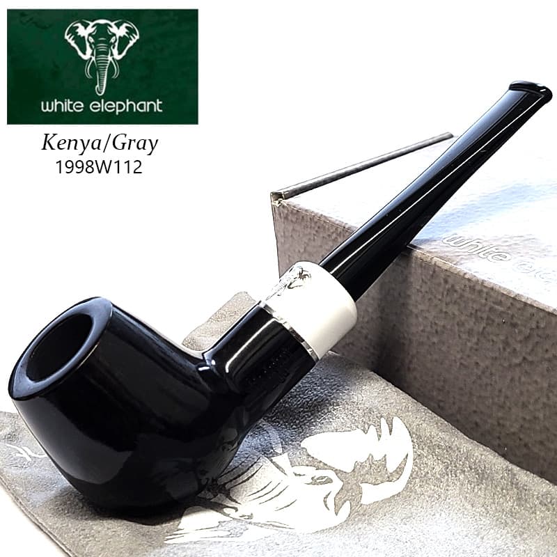 ホワイトエレファント パイプ WE ケニア GY 14 スムース 9mm