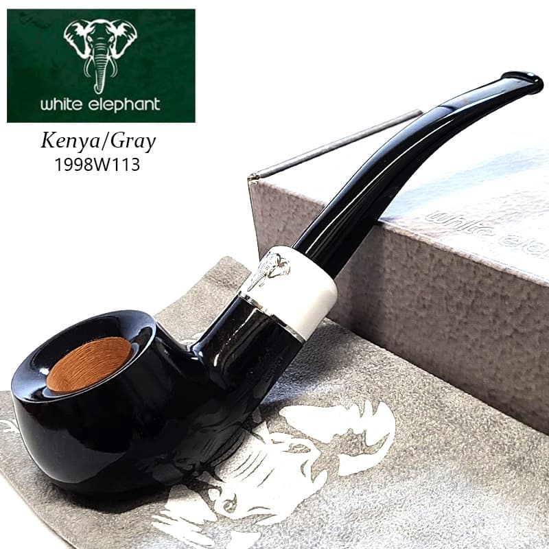 パイプ 喫煙具 ホワイトエレファント WE ケニア GY 15 グレイ ブラック