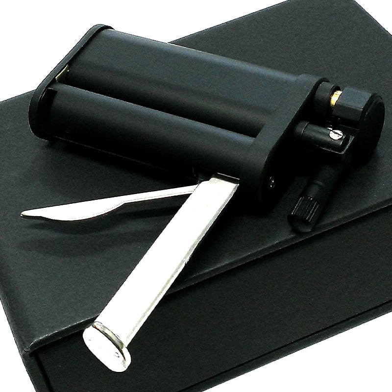 ガスライター 日本製 パイプ用 エディ マットブラック EDDIE PIPE