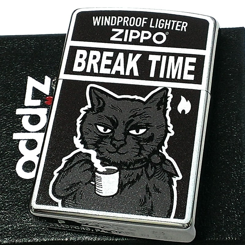 ZIPPO ライター 可愛い ネコ BREAK TIME ジッポ シルバー 猫 ブラック メンズ ねこ ギフト CAT レディース 女性 プレゼント  : 200-breakcat : Zippoタバコケース喫煙具のハヤミ - 通販 - Yahoo!ショッピング