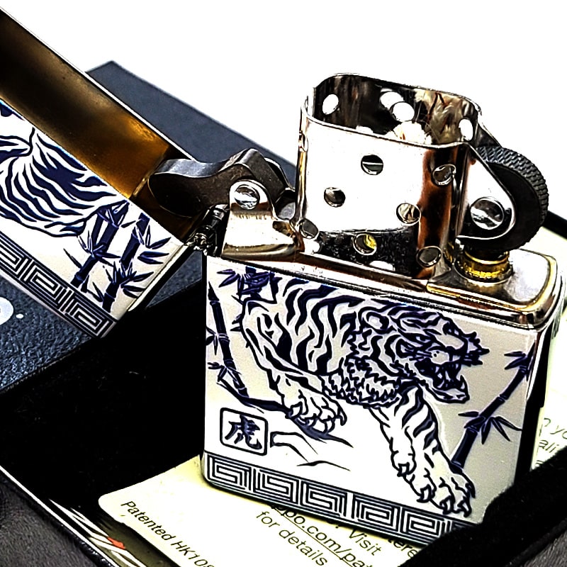 ZIPPO（ジッポー） 虎 中国伝統柄 ジッポ ライター かっこいい トラ