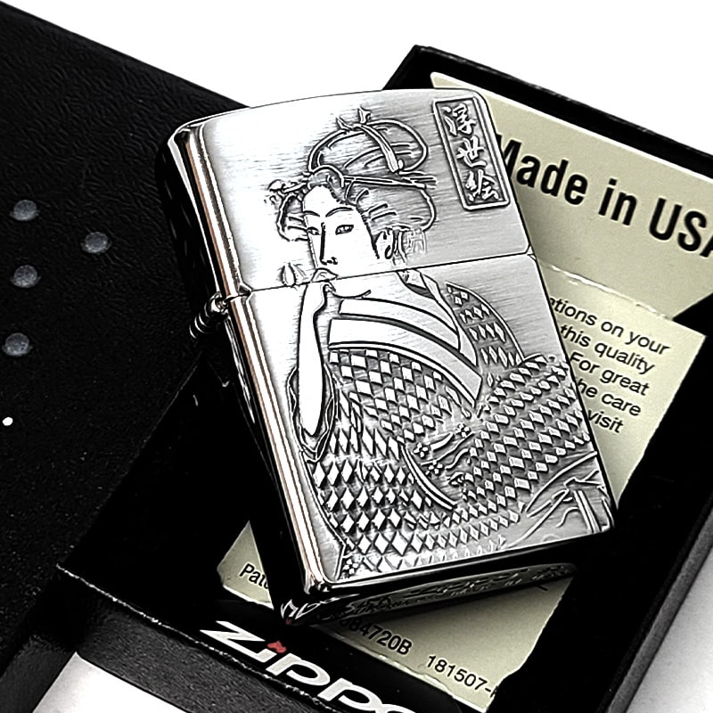 ZIPPO（ジッポー） 和柄 浮世絵 ビードロを吹く女 ジッポ ライター