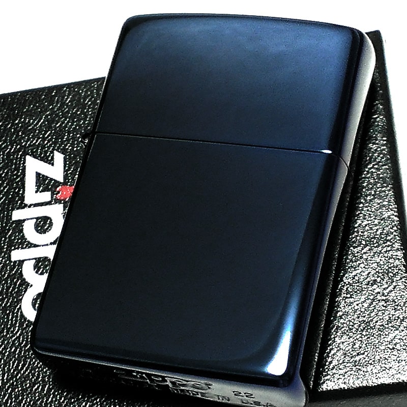 ZIPPO ライター ブルー チタンコーティング ジッポ 青 鏡面 シンプル