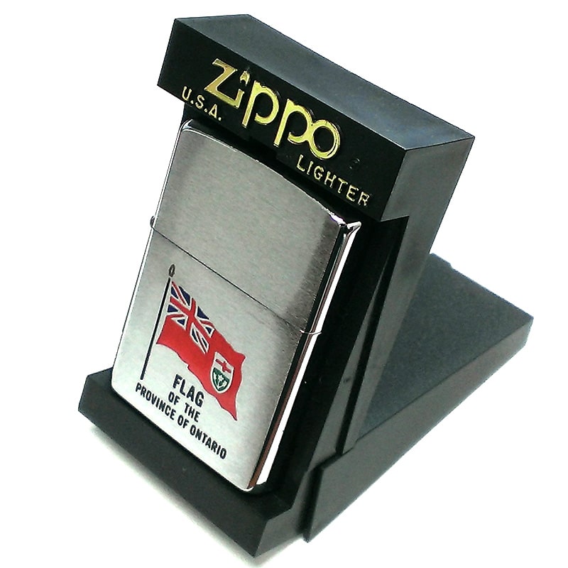 ZIPPO ライター カナダ製 オンタリオ州 1992年製 ヴィンテージ レア 旗 廃盤 ジッポ 珍しい 未使用品 絶版 シルバー ビンテージ :  flag-of-ontario019 : Zippoタバコケース喫煙具のハヤミ - 通販 - Yahoo!ショッピング