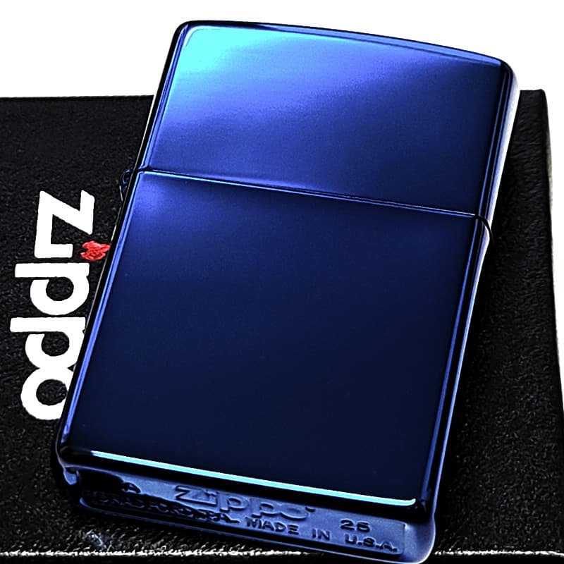 ZIPPO（ジッポー） ライター サファイアブルー ジッポ PVDチタン