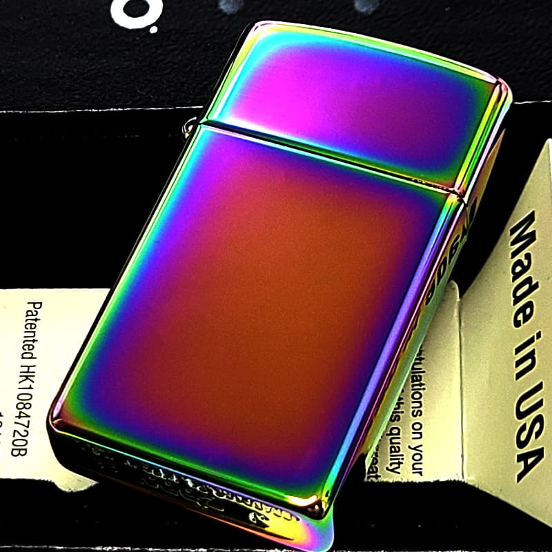 ZIPPO（ジッポー） スリム ジッポ ライター スペクトラム 鏡面 虹色