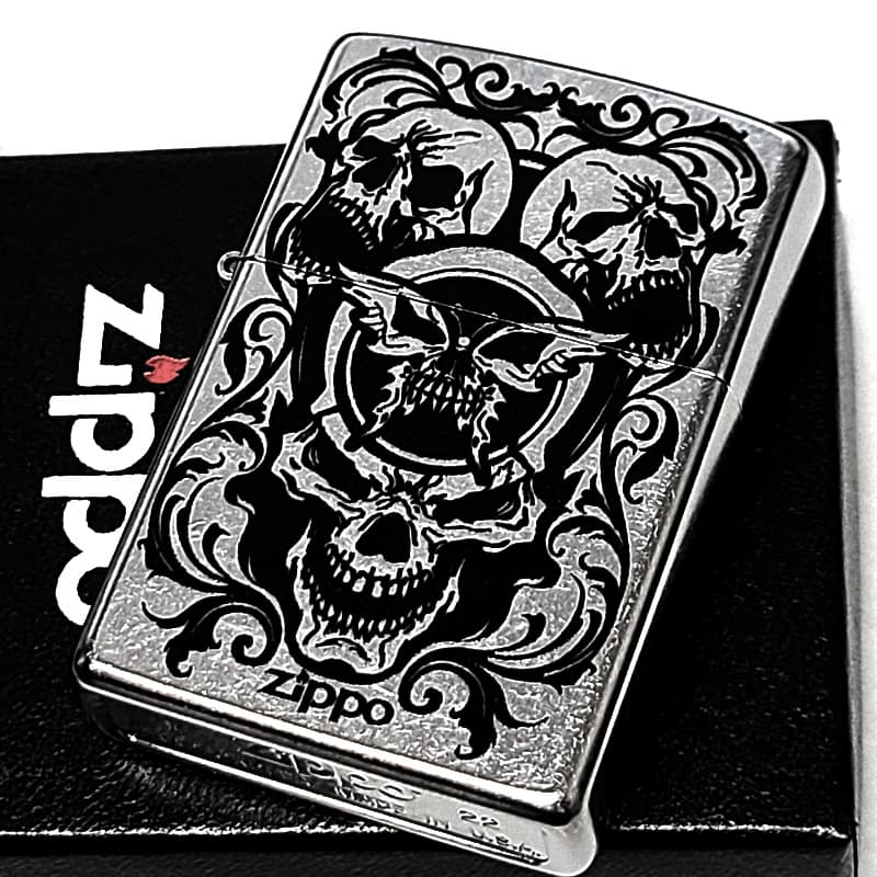 ZIPPO（ジッポー） ライター バタフライスカル ジッポ ストリート