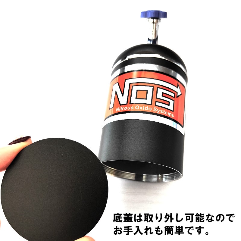灰皿 アッシュトレイ NOS ニトロ ブラック 黒 タバコ 蓋つき ドラム缶