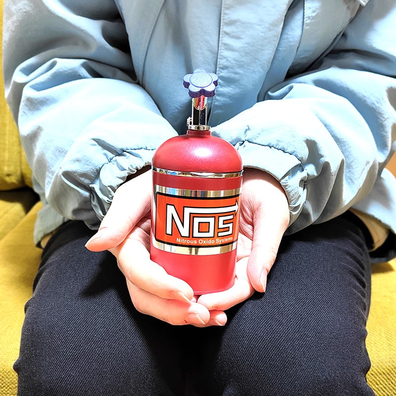 灰皿 アッシュトレイ NOS ニトロ レッド 赤 タバコ 蓋つき ドラム缶
