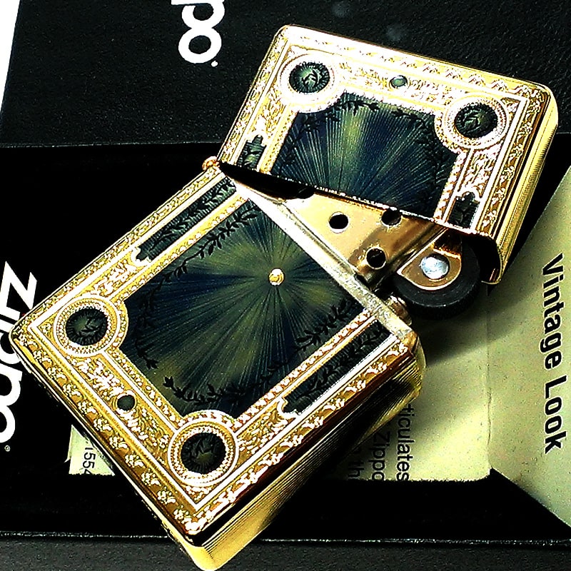 ZIPPO（ジッポー） ライター 1937レプリカ フラットトップ ゴールド