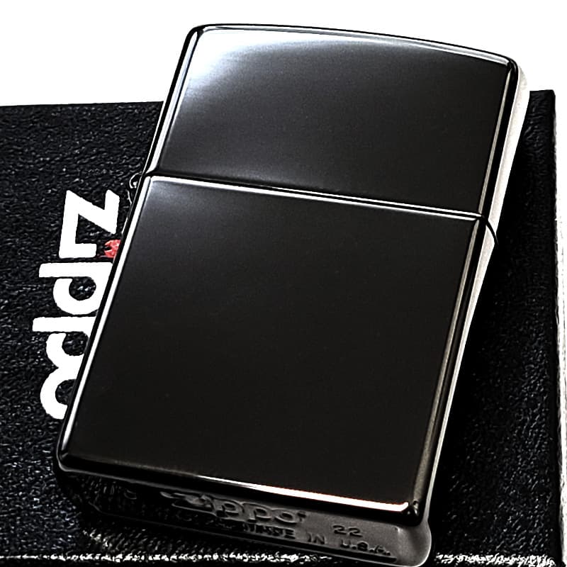 藍井エイル　限定Zippo 「HANDWRITING」ブラックミラー ZIPPO（ジッポー） ライター 漆黒鏡面仕上げ ジッポ エボニー PVD