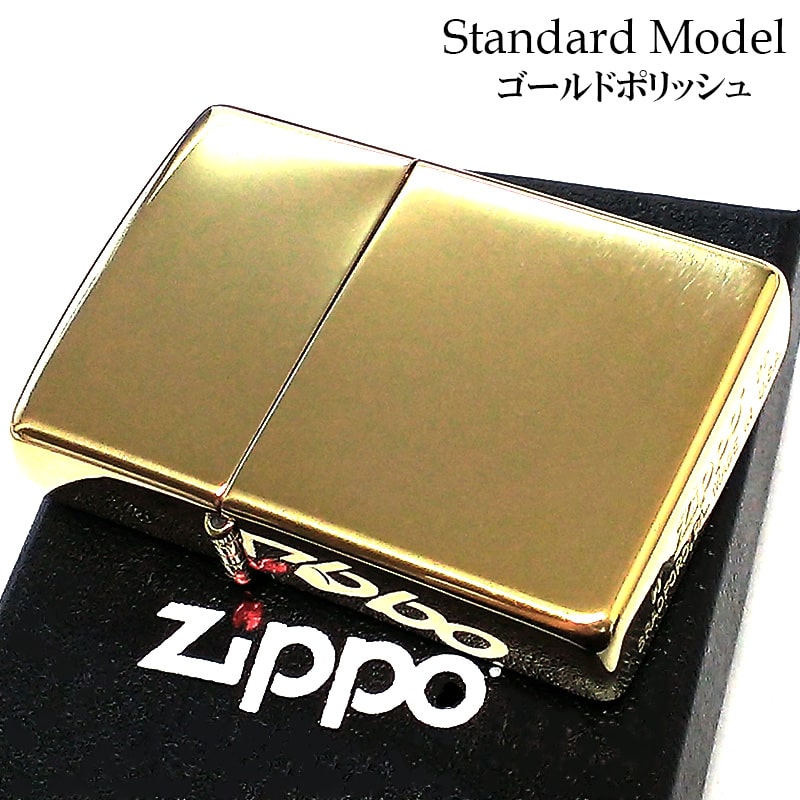 ZIPPO ライター 両面細密加工 ドット＆ロゴ ゴールド DOT＆LOGO