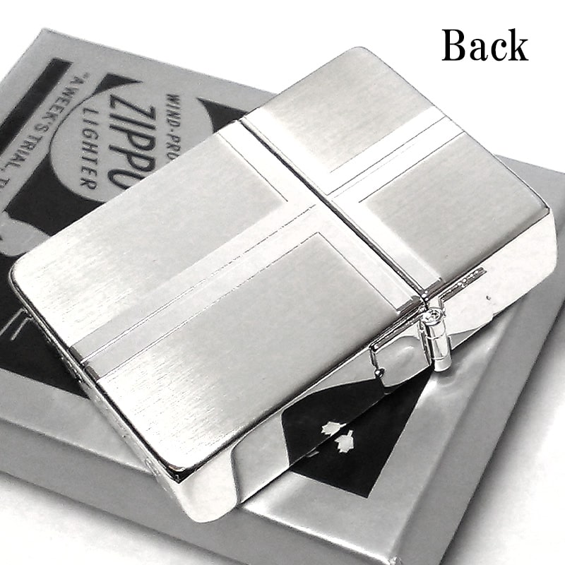 レプリカ ZIPPO 1935 復刻 シェル ホワイトニッケル シルバー
