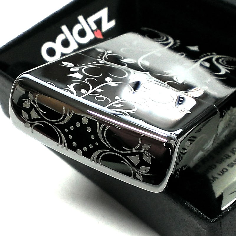 ZIPPO（ジッポー） ライターアラベスク ブラックアイス 5面レーザー
