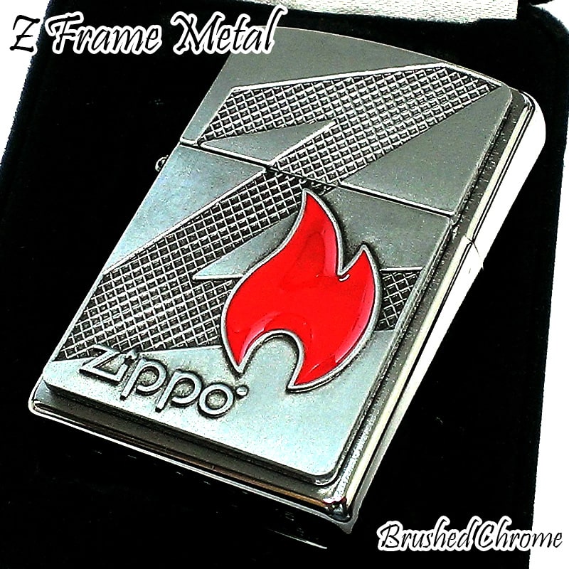 楽天市場】ZIPPO ライター Zフレイムメタル 炎 ジッポ ロゴ