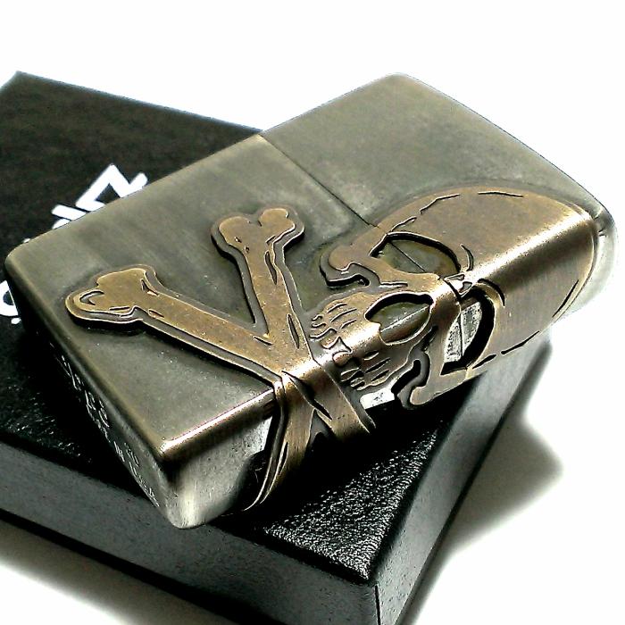 ZIPPO（ジッポー） ライター アンティークスカルメタル ジッポ