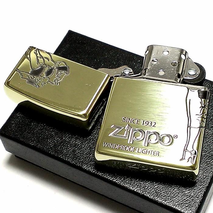 ZIPPO（ジッポー） ライター ウィンディ 2面加工 ジッポーガール 彫刻 