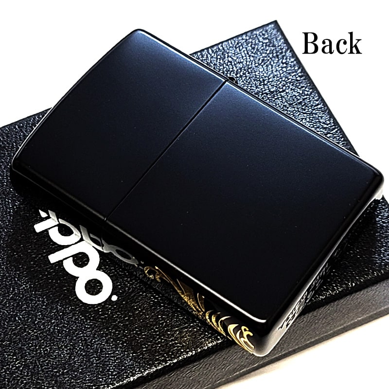 ZIPPO（ジッポー） 和柄 鶴 マットブラック ジッポ ライター 二面加工