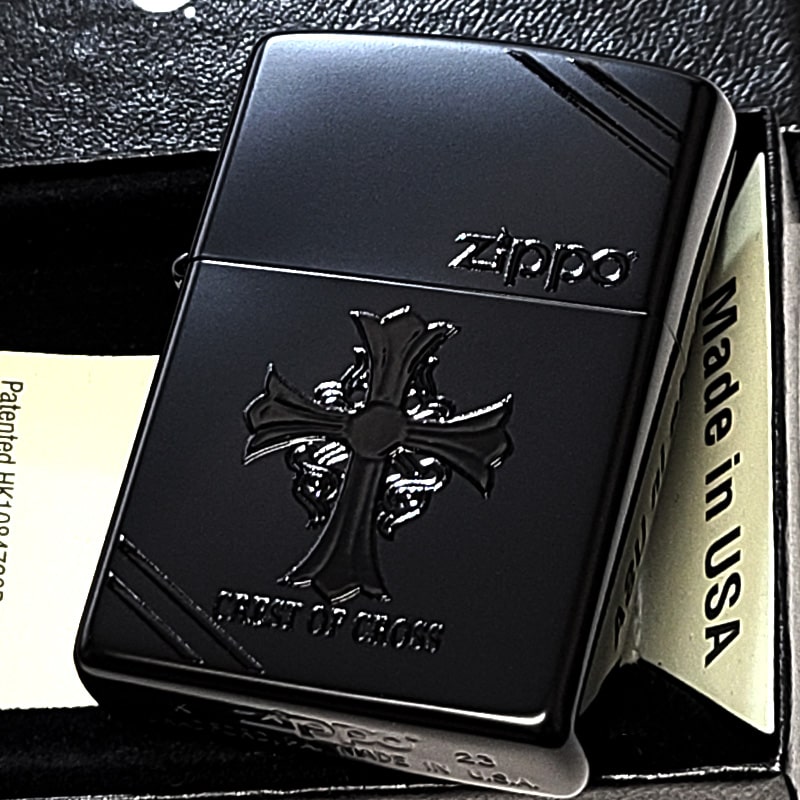 ZIPPO ZIPPOライター クロス おしゃれ ジッポ 十字架 エンボス