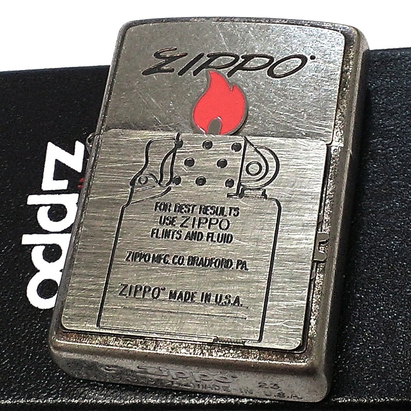 ZIPPO ライター 可動式メタル ギミック フレーム ジッポー かっこいい お洒落 炎 クロームバレル シルバー 古美仕上げ アンティーク 珍しい  : 2cb-trfire : Zippoタバコケース喫煙具のハヤミ - 通販 - Yahoo!ショッピング