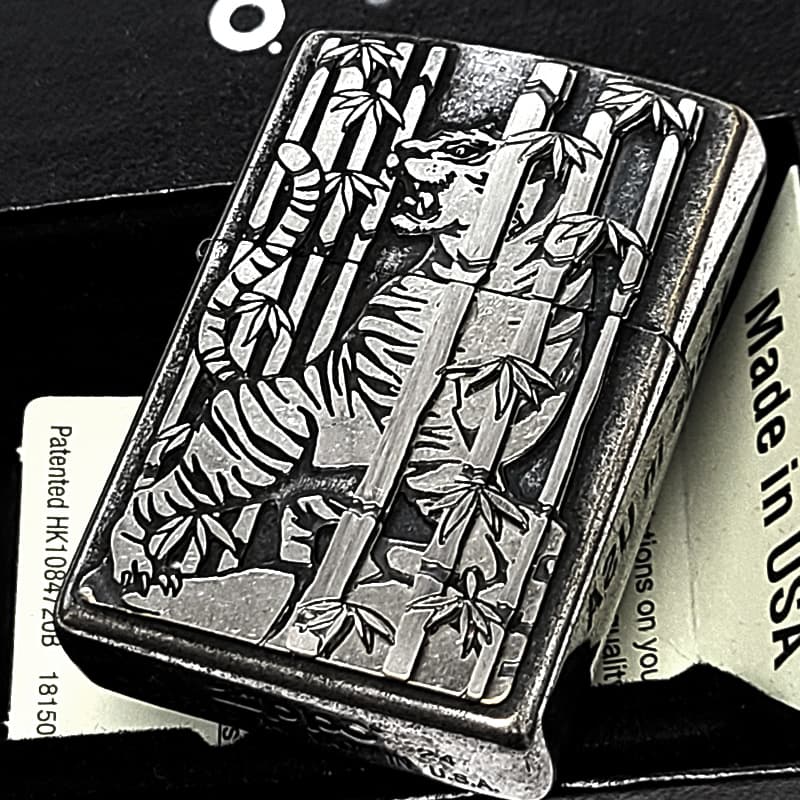 ZIPPO（ジッポー） ライター タイガー アンティークシルバー メタル
