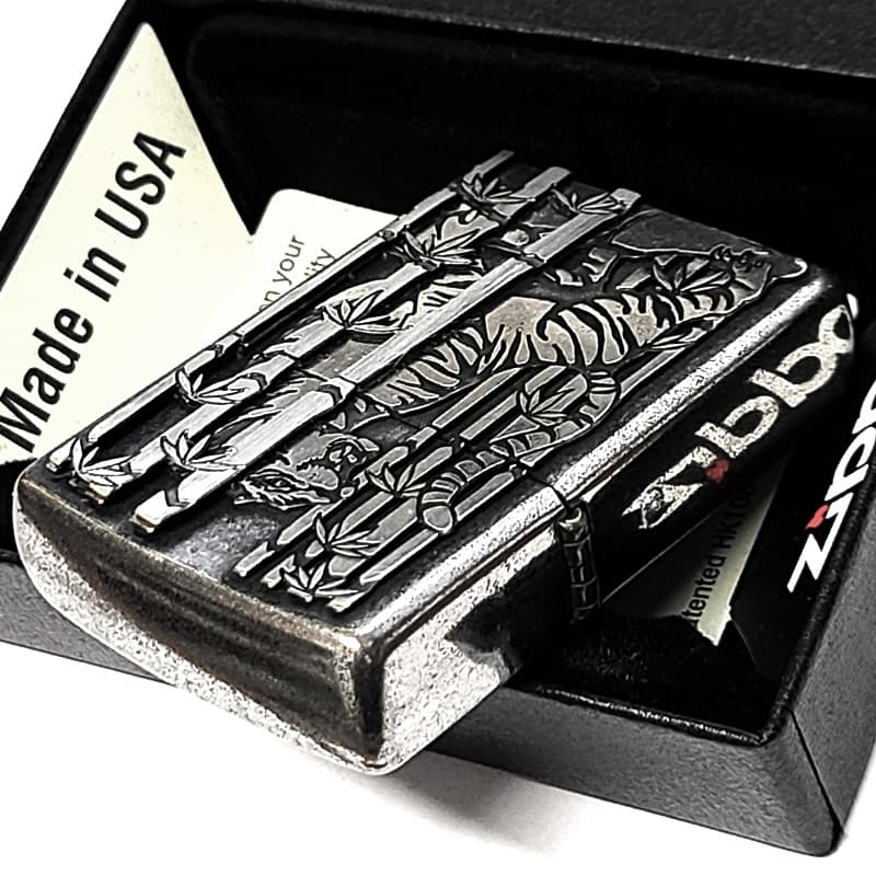 ZIPPO（ジッポー） ライター タイガー アンティークシルバー メタル
