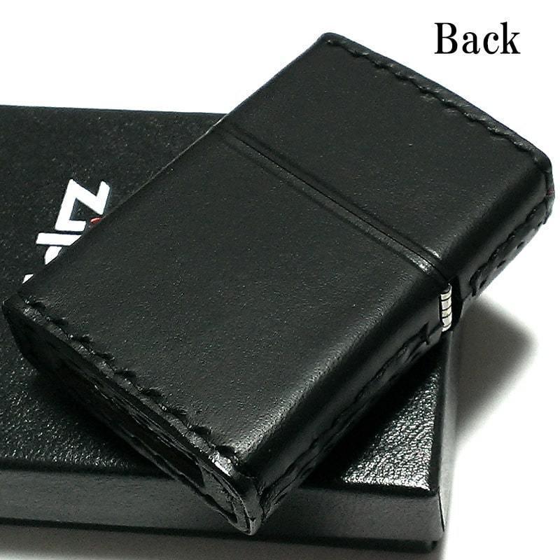 ZIPPO（ジッポー） ライター 本牛革巻き ブラック Leather Cross