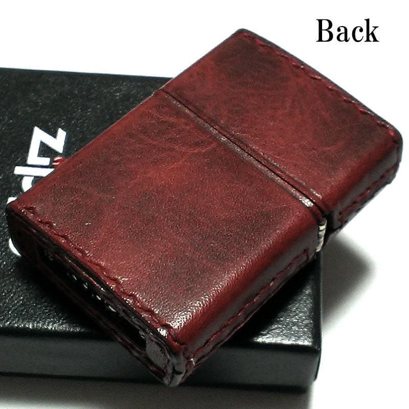 ZIPPO（ジッポー） ライター 本牛革巻き ヴィンテージレッド Leather